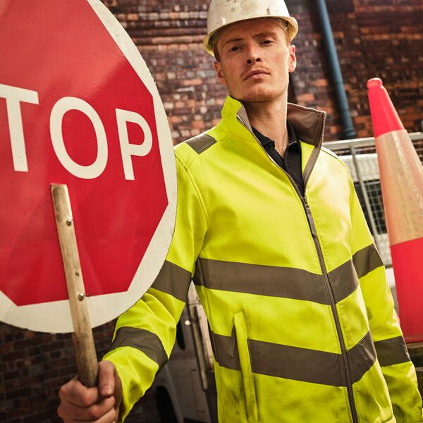 Regatta High Visibility Pro Contract Ablaze Soft Shell Jacket Thumbnail